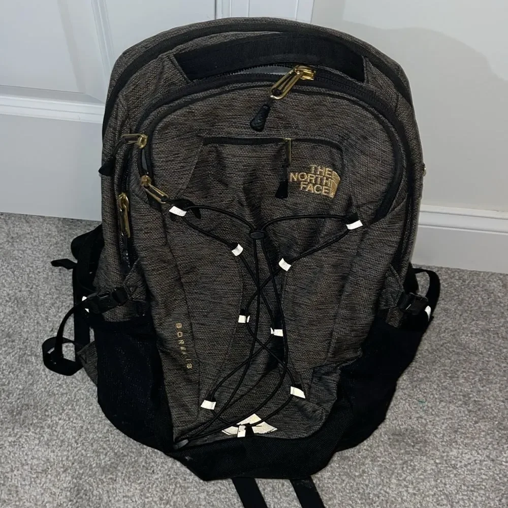 used authentic Brown North Face Borealis day school travel work hiking backpack